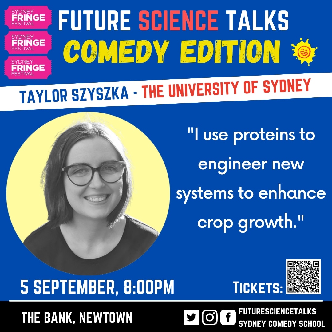 taylorszyszka's tweet image. My Fringe show is next Tuesday!! Come hear me and 4 other awesome ECR's talk about our research in a stand up comedy style 😎
We would love to sell out the venue again! 🤞🤞#SuperstarsOfSTEM @ScienceAU @SydneyChemistry @ARC_CoESB