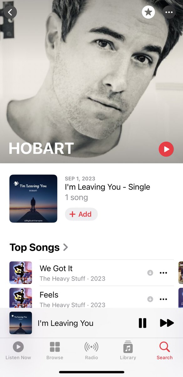 BigSushiVampire's tweet photo. New song is up!  HOBART “I’m Leaving You.” https://t.co/IEkEkGL5cj