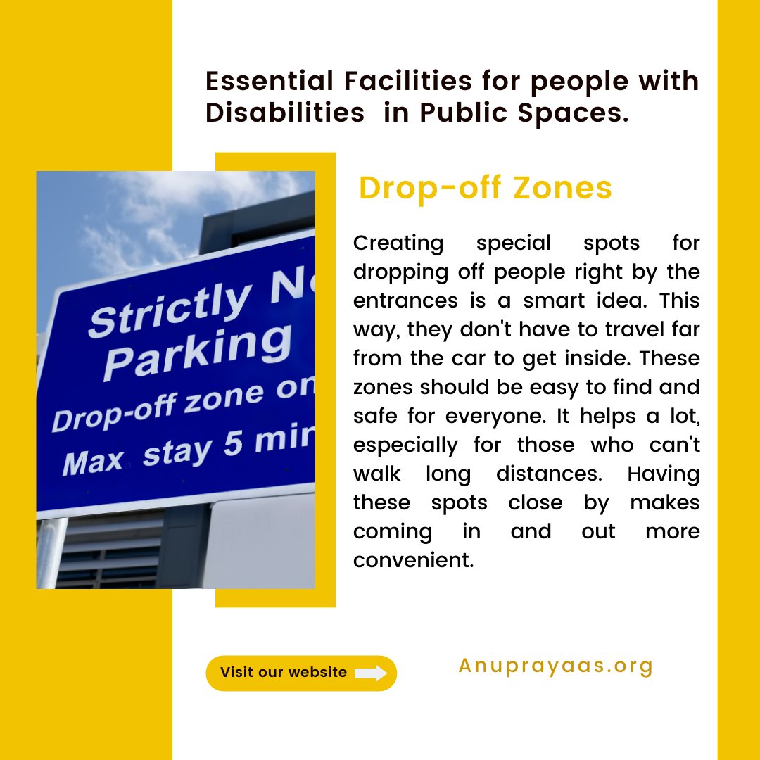 Creating designated pick-up and drop-off zones is a thoughtful way to make your business more accessible to everyone. #accessibility #inclusion #community #mobilityissues #disabilityawareness