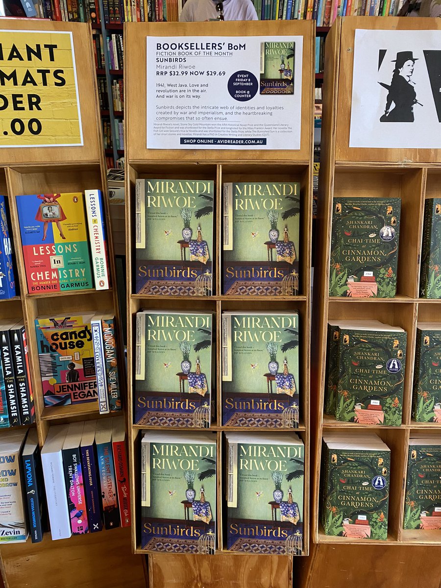 BRISBANE! Can’t wait for my Sunbirds launch at Avid Reader 💚💚💚💚💚💚 on 8th September, in one more week. You can book tickets on their website 🦚