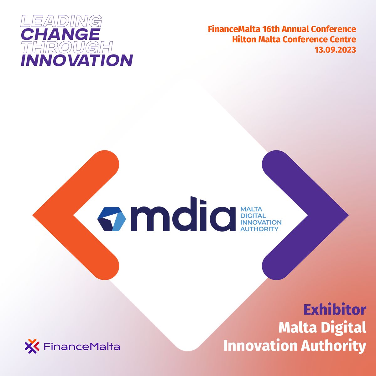 FinanceMalta's tweet photo. ++SPONSOR ANNOUNCEMENT++
The Malta Digital Innovation Authority (@MDIAmalta) is one of the sponsors of the FinanceMalta 16th Annual Conference.
Buy tickets 👉 https://t.co/B82YsIUlHZ
#FM16AC #Exhibitor https://t.co/ixUKmifNRr