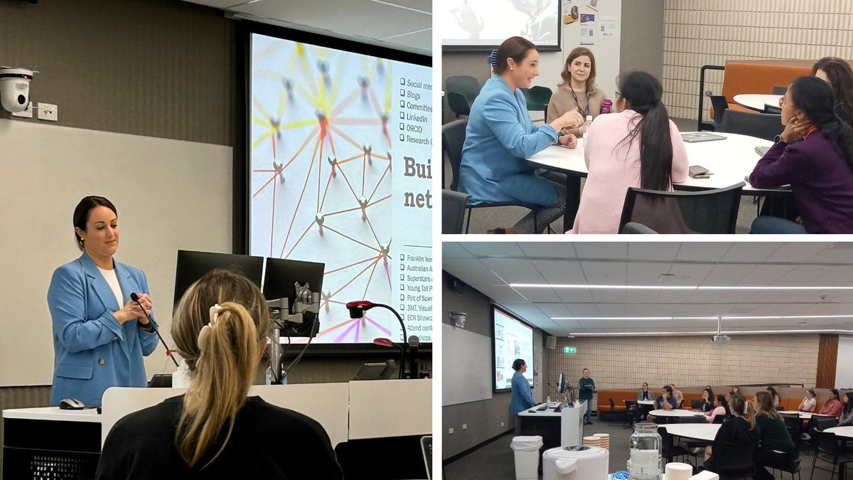 FlindersHMRI's tweet photo. A big thank you to @DrFionaBright for her excellent presentation to our EMCAs and HDR students on Wednesday this week! The talk was incredibly motivating and Dr Bright provided some excellent advice for navigating your research career. Thank you Dr Bright!
#career #EMCA #FHMRI https://t.co/t8VfzQm9DW