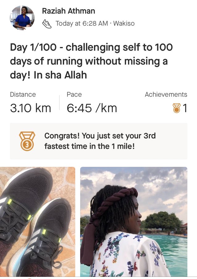 RazAthman's tweet image. .@ActivateUgandaL #100DaysOfRunning 1/100