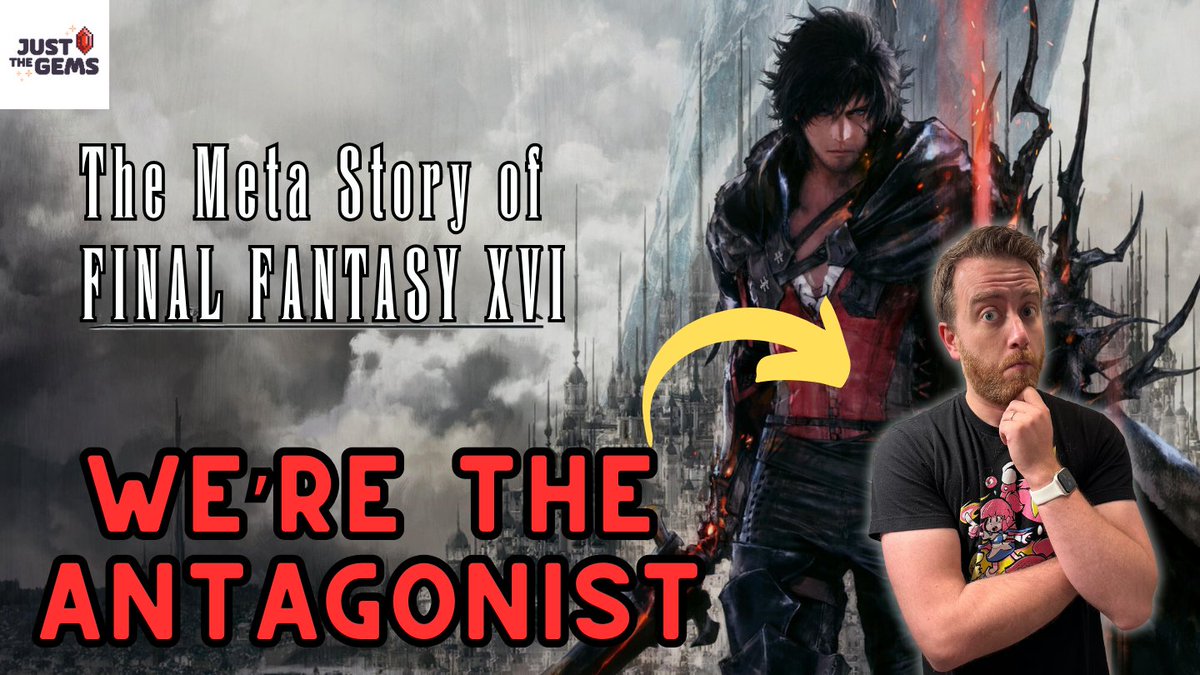 _justthegems's tweet photo. The story of Final Fantasy XVI is dark and heavy...but the story BEHIND the story is even heavier! The devs hid their own trials and tribulations in plain sight within this epic game -- so let's talk about it. Spoilers abound!

https://t.co/YETm1YLrYt https://t.co/rU9nirAnBV
