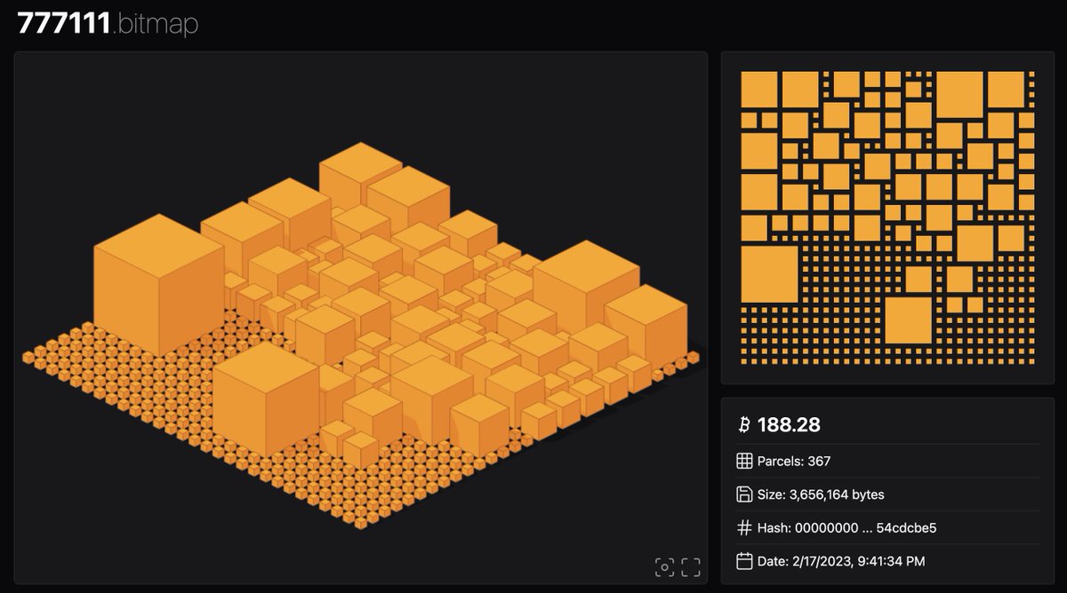 the first ever DMT crypto asset : 🟧#BITMAP bitmaps are non-fungible  digital artifacts 1:1 representing a specific bitcoin block each block  contains a unique body of transaction & other data we can
