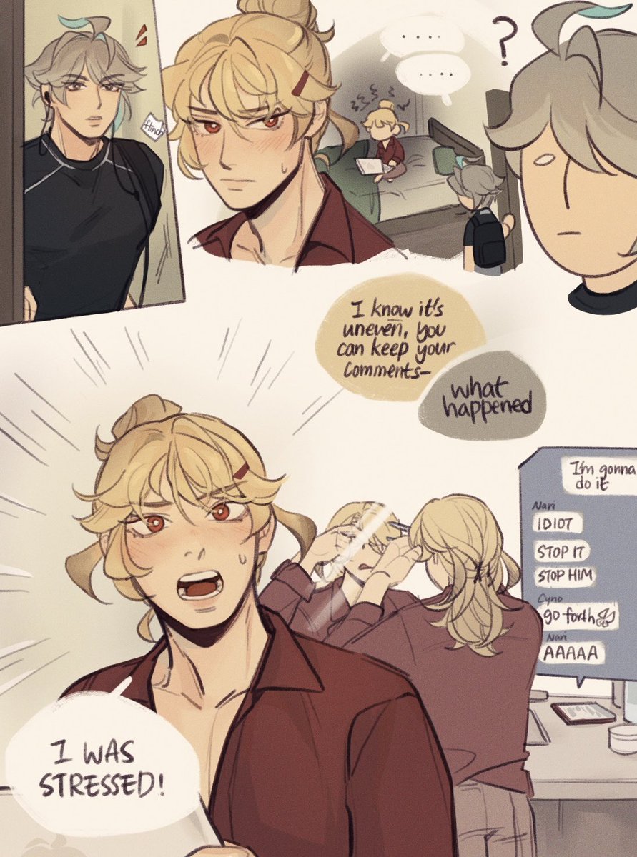 haikaveh college au ft. kaveh making bad decisions 💇‍♂️ 