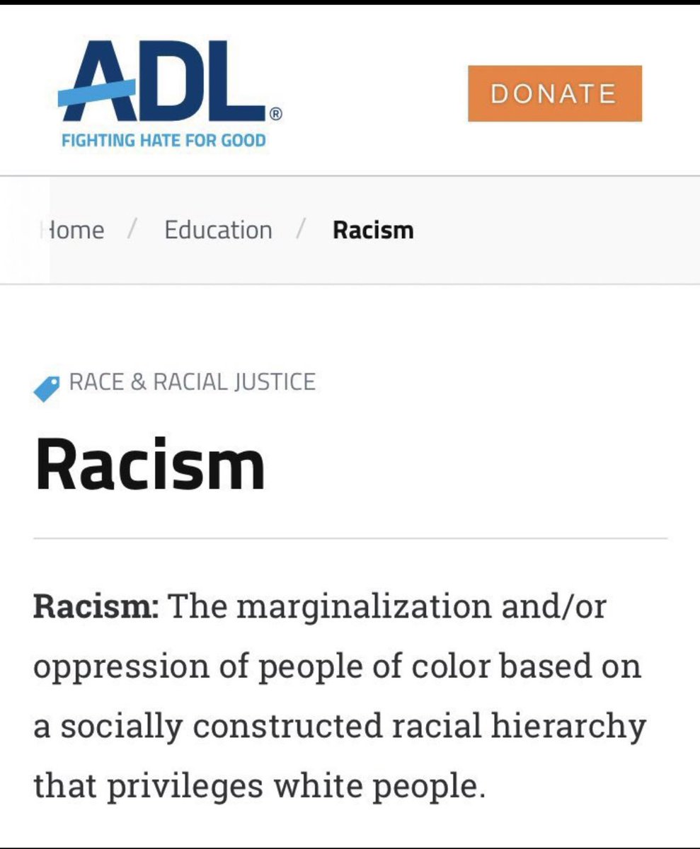 jakeshieldsajj's tweet photo. The ADL started and continue to push the Lie that only white people can be racist #bantheADL https://t.co/Z8utW6XbnB