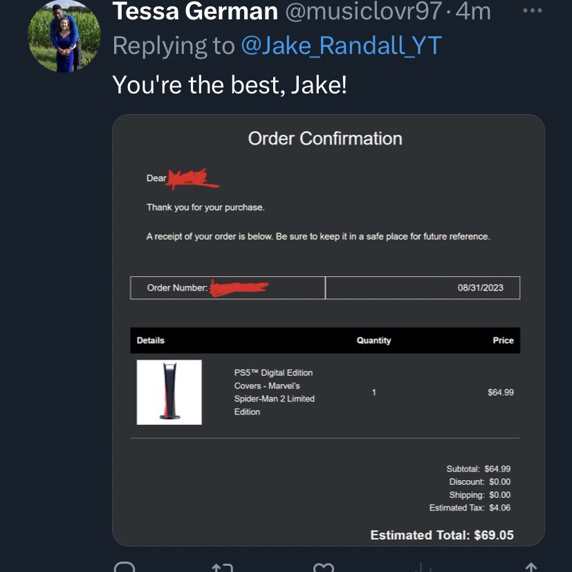 JakeRandall's tweet photo. CONGRATULATIONS TO EVERYONE who just bought the spider man ps5 plates from my live stream 20 minutes ago!! The stream is still happening so if you want to buy them I’d recommend joining now!
https://t.co/AGL3rQOrVP https://t.co/r1GdM91htm