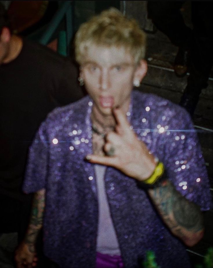 he looks so good in purple