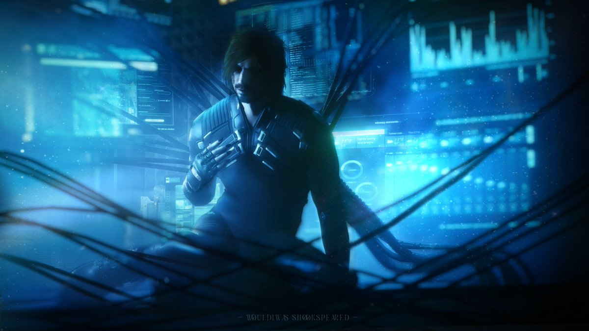 Sh00kspeared's tweet photo. We're all mildly cyberpsychotic here... 🔌

#Cyberpunk2077 #vpgamers #photomode #Cyberpunk2077photomode #reshade #VirtualPhotography #VPUnityHub #WorldofVP #netrunning https://t.co/vBcsdOuS7J