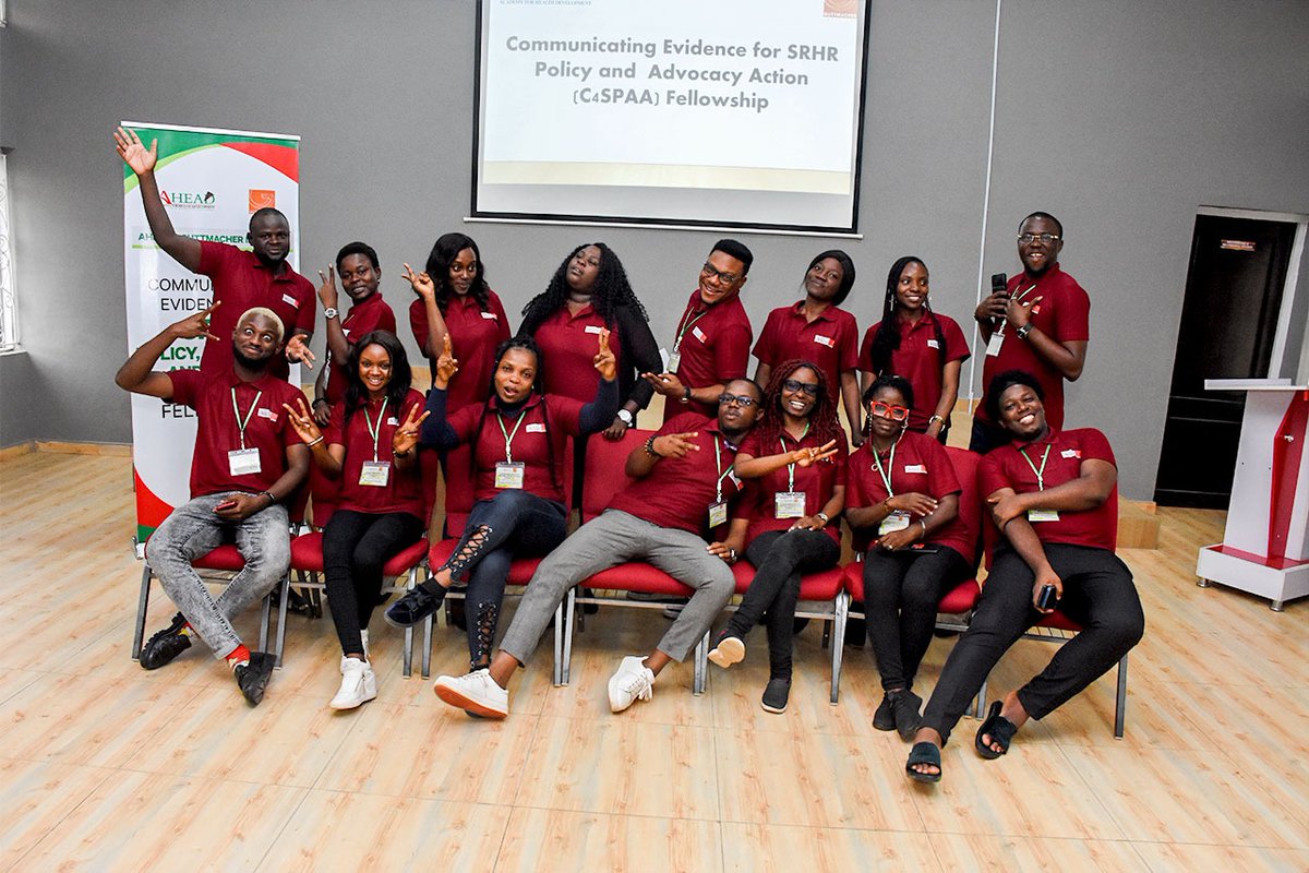 udeagha_maureen's tweet photo. #C4SPAA with @AHEAD_nigeria  was enthralling with fellows &amp; @_doyeun of the @Guttmacher, to explore strategies in communicating evidence for public health issues. My highlights of the fellowship👇

5min watch: https://t.co/iOEADpdY0j

5min read: https://t.co/v3r9S9aRyi

#SRHR https://t.co/M8BstBH5hB