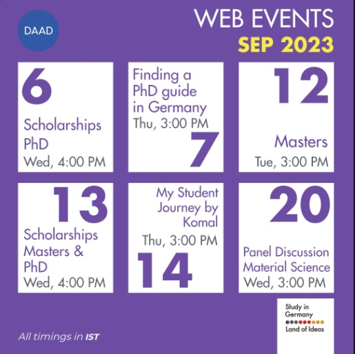 GoetheZentrum's tweet photo. We are slowly approaching the end of 2023! But this is also the perfect time to start something new…  Attend #DAAD events to get all the required and authentic information.
Go to https://t.co/EAMAtFbcNH to register for relevant https://t.co/Lk73CFaF9B