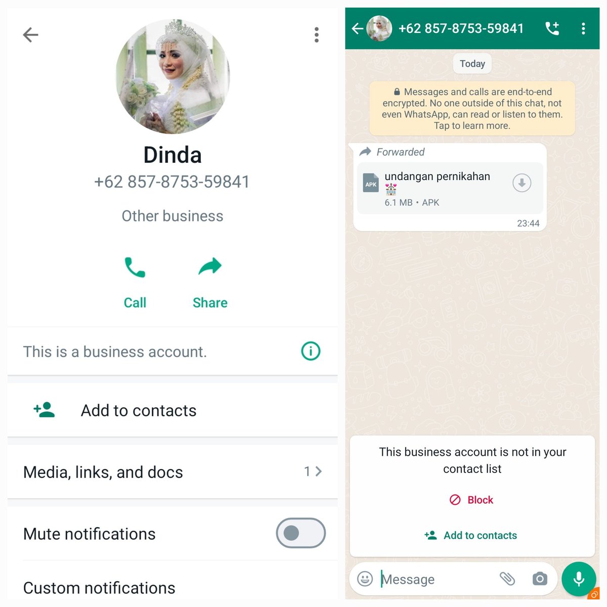 Dinda minta direply apa?