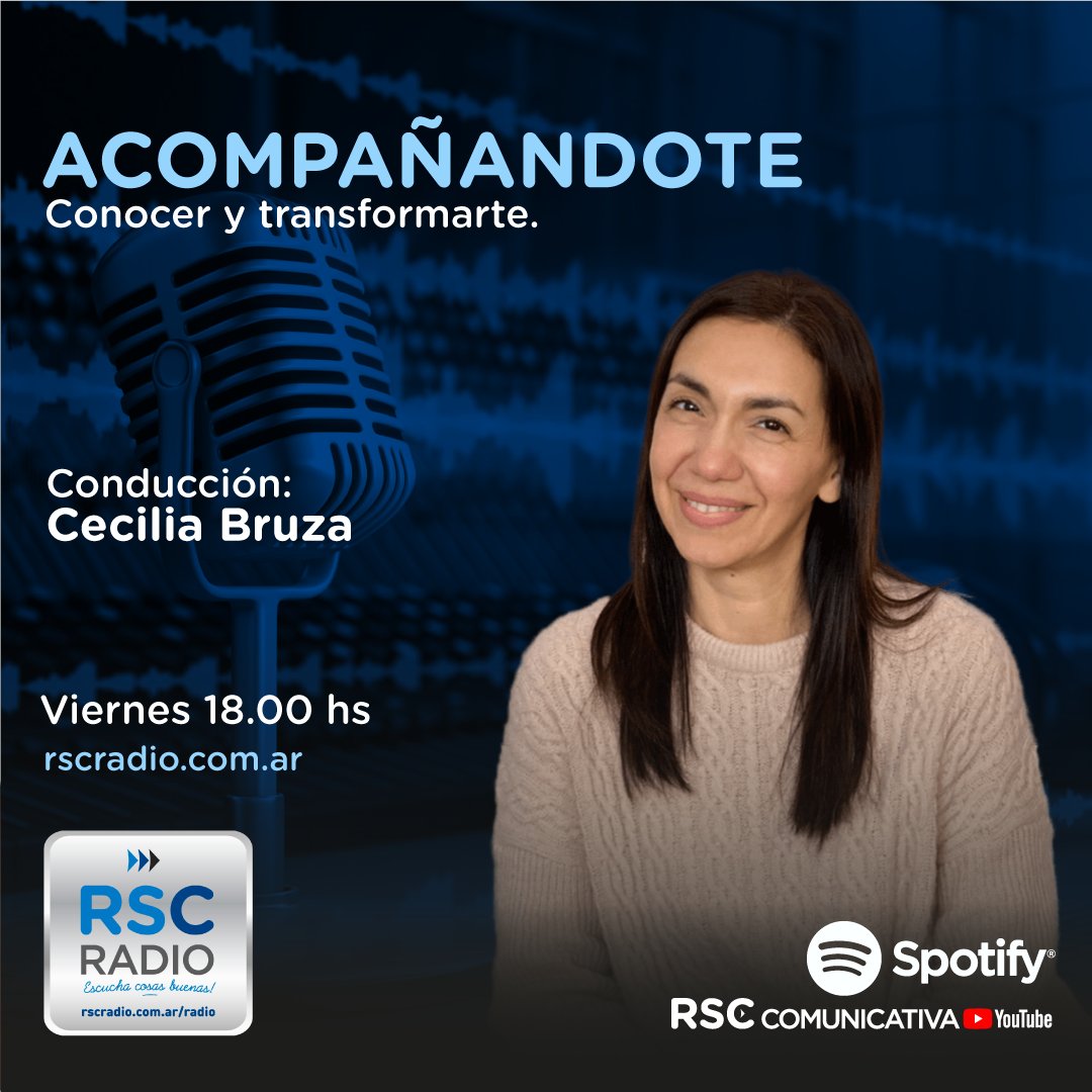 EN EL AIRE “ACOMPAÑÁNDOTE” conduce Cecilia Bruza Coach, conocer y transformarte temáticas para logros positivos junto a excelente música. Escuchá: bit.ly/2ZHy9eH #escuchacosasbuenas