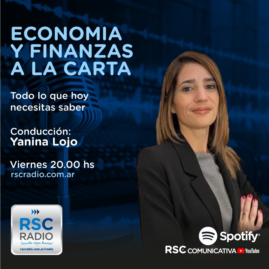 EN EL AIRE “ECONOMÍA Y FINANZAS A LA CARTA” conduce @mgyaninaslojo un programa para conocer el camino de las pymes, con todo lo que necesitas saber de economía y excelente música. Escuchá: bit.ly/2ZHy9eH #escuchacosasbuenas