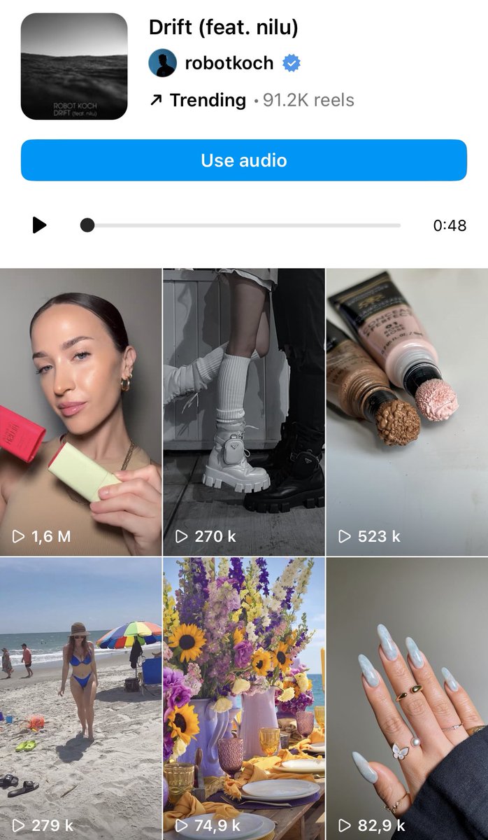 This song I made 7 years ago is now trending on Instagram with over 90k Reels. 
I love how music takes it’s time …