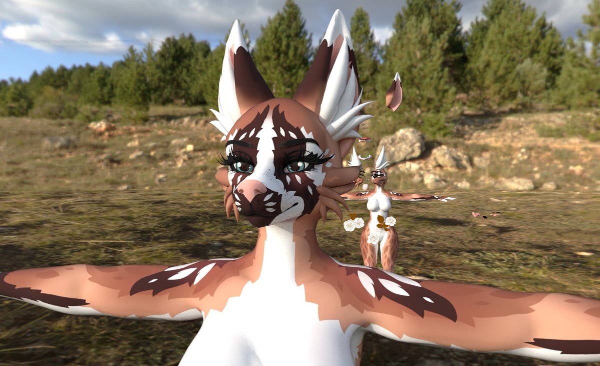 SatKartoffel's tweet photo. Did some work on the foxipaw model today, the kyoko, I had fun. I think this is my second texture I've done on one of their bases, might be more to come.. Thinking this will be a gumroad texture! #vrchat #vrchatfurry #furryvrchat #foxipaw #kyoko https://t.co/hYFTHn5ZyE