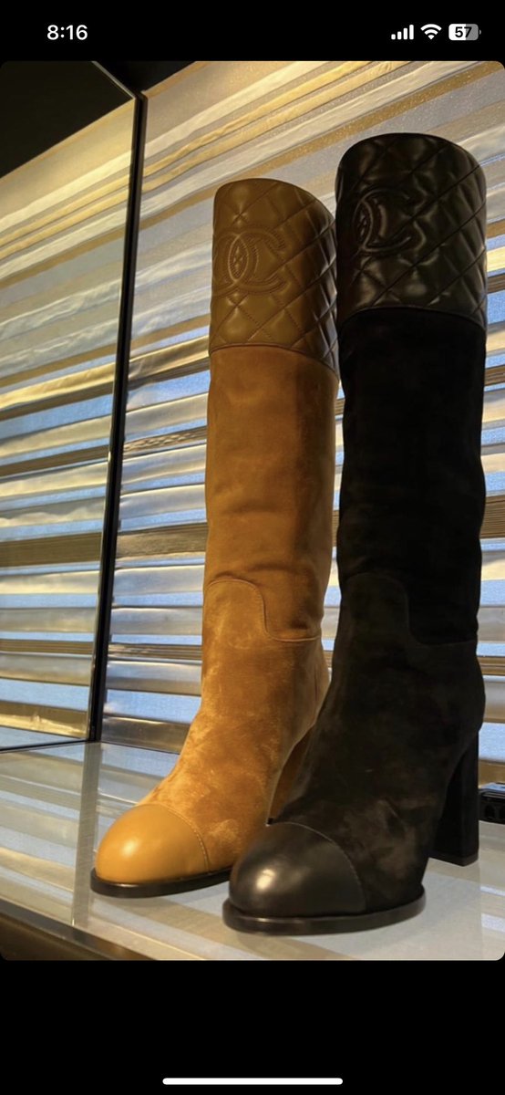 JCprettyroses's tweet photo. I need a facial, a massage and these Chanel boots https://t.co/x1dex6WjM7