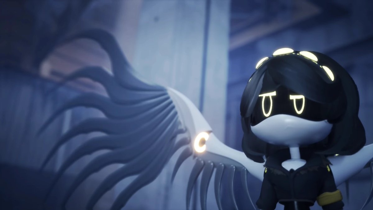 The Disassembly Drone looked at the organic lifeform. Her eyes flickered on screen as she scanned him, before glancing at the flower, a confused expression on her face. The hell was she looking at?