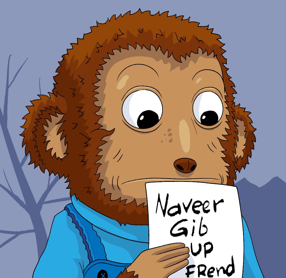 Naveer Gib up frend 🐒

#heretostay $knto