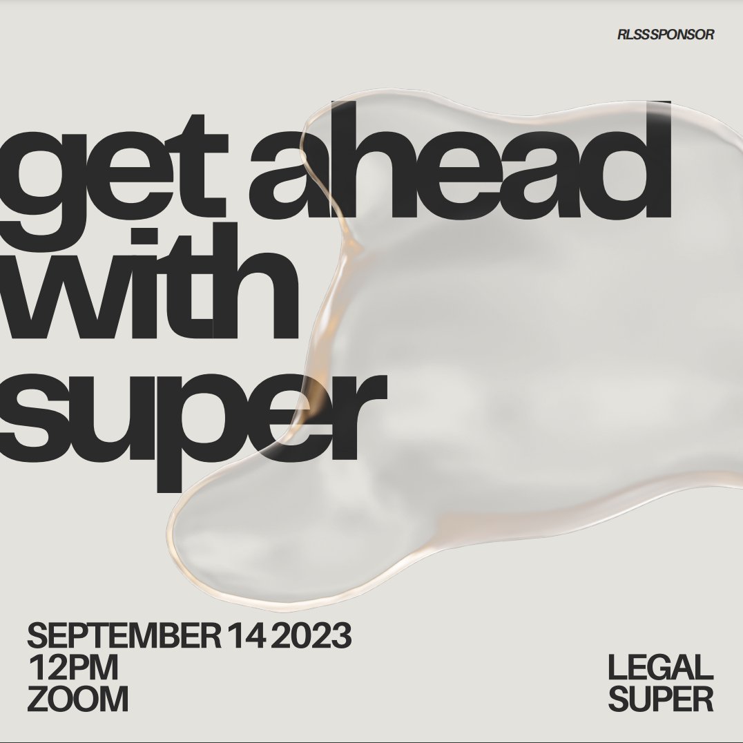 RLSS SPONSOR | Legalsuper manage their members' super with the same exceptional level of knowledge you bring to your work in law.

Join the fund that knows super as well as you know law: member.legalsuper.com.au/mjol?utm_sourc…

🔗 BECOME A MEMBER TODAY: member.legalsuper.com.au/mjol?utm_sourc…