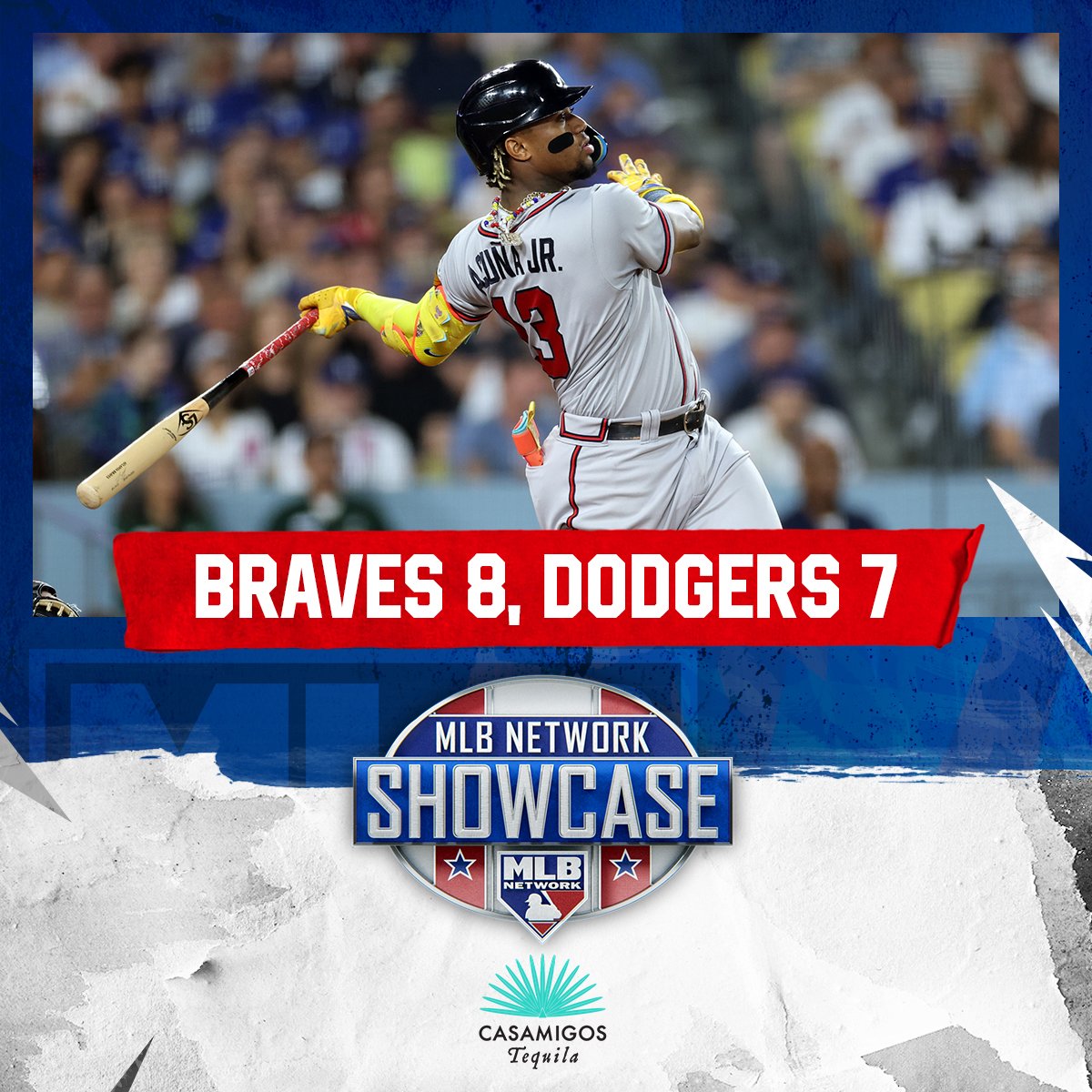 The @Braves take the series opener! Who's excited for three more games between these two? @Casamigos | #MLBNShowcase | #ForTheA