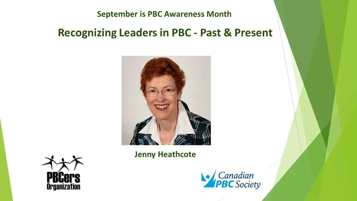 PBCers's tweet photo. Today we recognize Dr. Jenny Heathcote. Dr. Heathcote is a pioneer of liver disease in Canada and is credited with building the world-renowned liver center at the University Health Network in Toronto.#PBC #pbcday #pbcers #pbcawareness https://t.co/LpittiIM0J