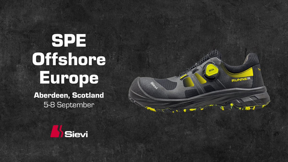SPE Offshore Europe celebrates its 50th anniversary between 5-8th of September in Aberdeen. Come meet us at stand 1H38 and get to know Sievi's current bestsellers! 👋  #SPEOffshoreEurope #Aberdeen #worksafety #offshore