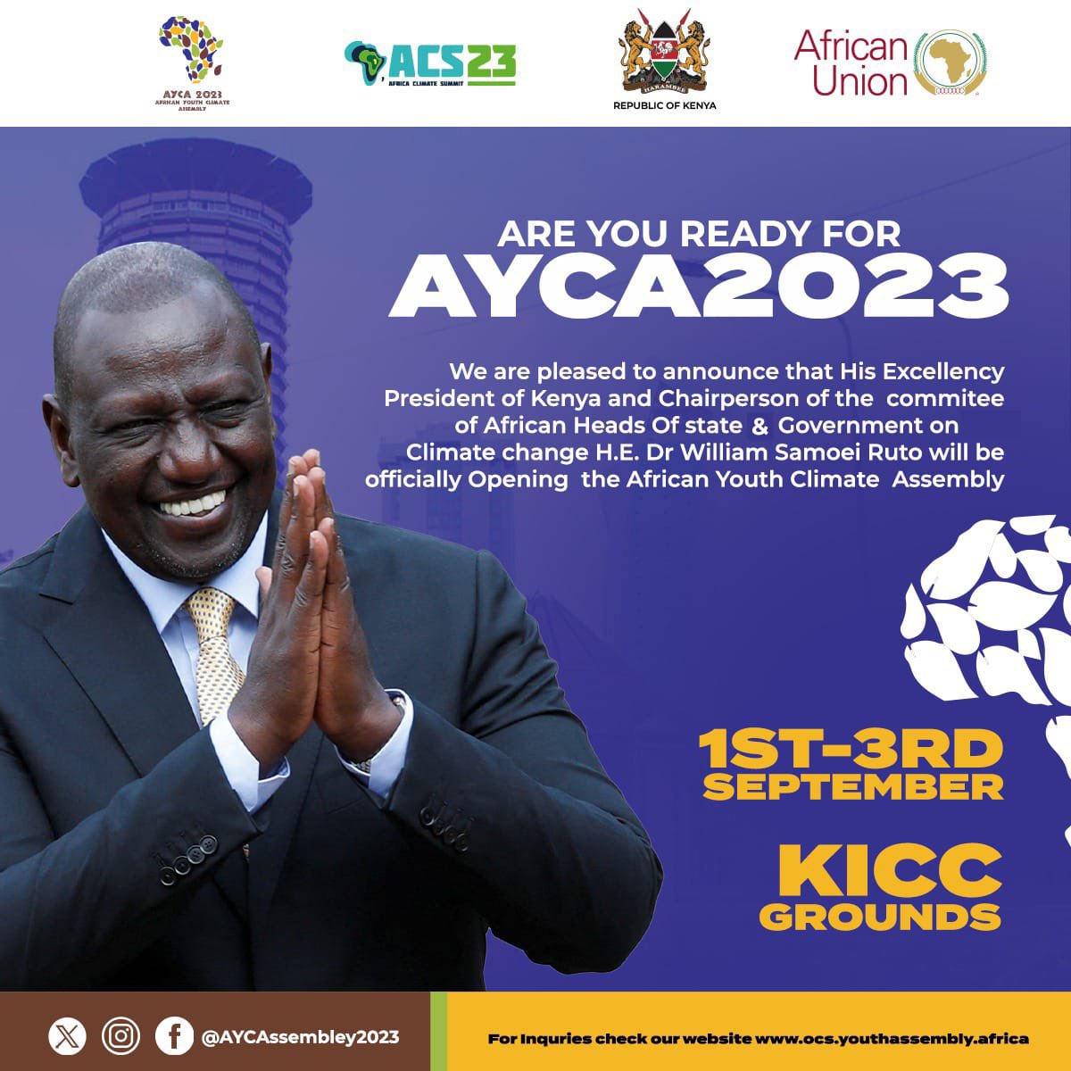 Africa Youth Climate Assembly 2023 tweet media