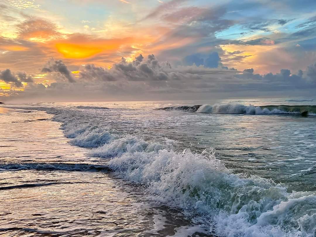 Sunrise after the storm. Incredible! Nature paints the best pictures. 🥰 Sunset Beach, NC #Blessed 🥹😊