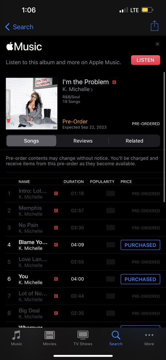 KMichelleVSOP's tweet image. Yeah Cause Yeah 🥳🔥 @kmichelle #ImTheProblem #BlameYourself