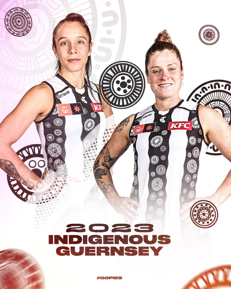 We will be wearing our 2023 Indigenous Guernsey as our Away Guernsey this season - including for tonight’s clash! 🖤💛❤️ Designed by Djab Wurrong and Kirrae Wurrong artist Tarni Jarvis, the guernsey tells the story of the many individuals and groups that make up CFC.