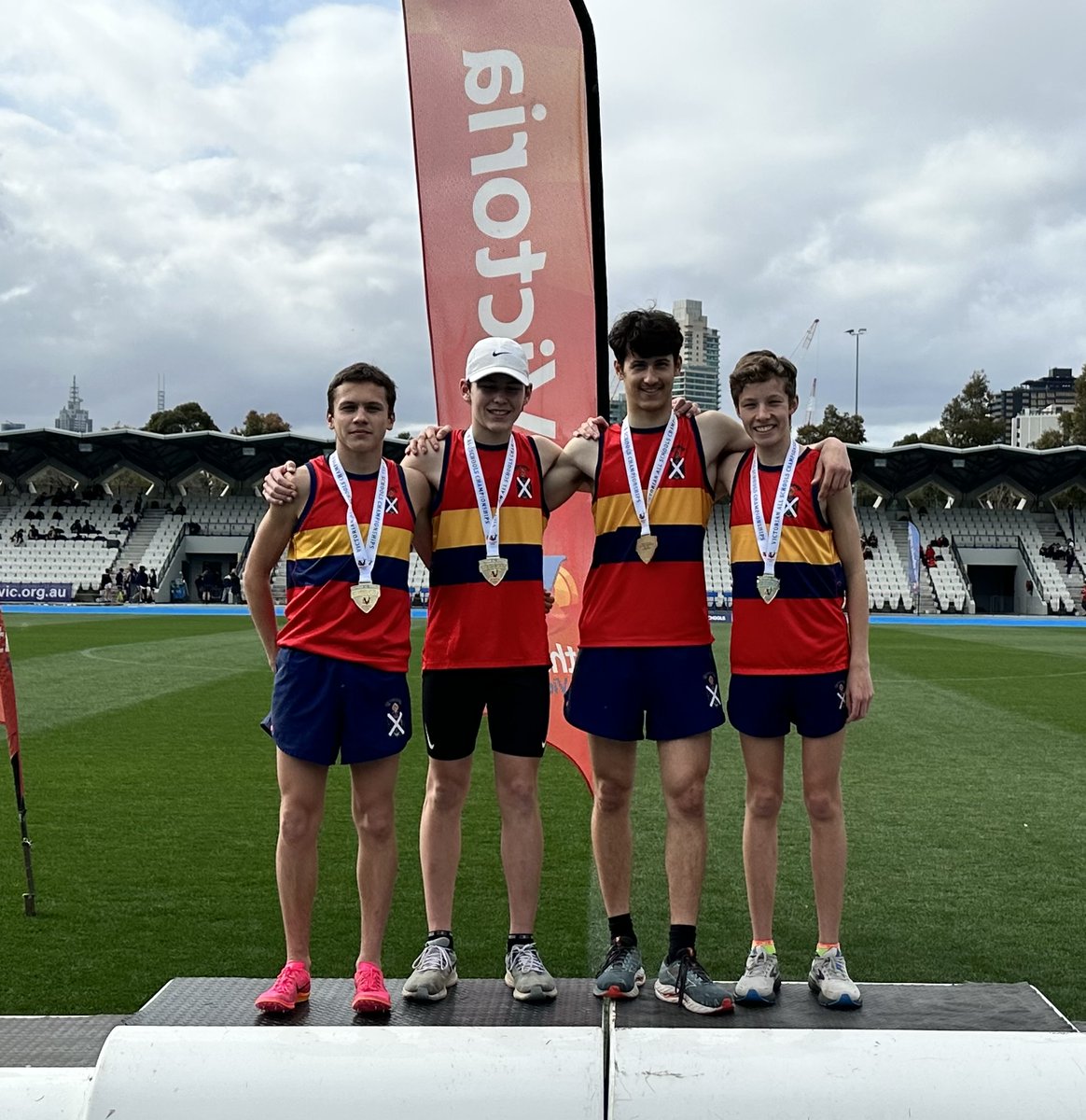 scotchmelbourne's tweet photo. The Athletics season is in full swing and well done to all boys competing in the Saturday APS meets. Our Athletics squad also enjoyed a very successful day at the All Schools Relays this week, with the team picking up nine medals in 13 events! https://t.co/McqajkGjo2