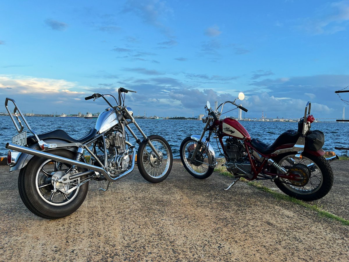 試乗で名古屋港まで😆作りの似たSR同士🙆‍♂️