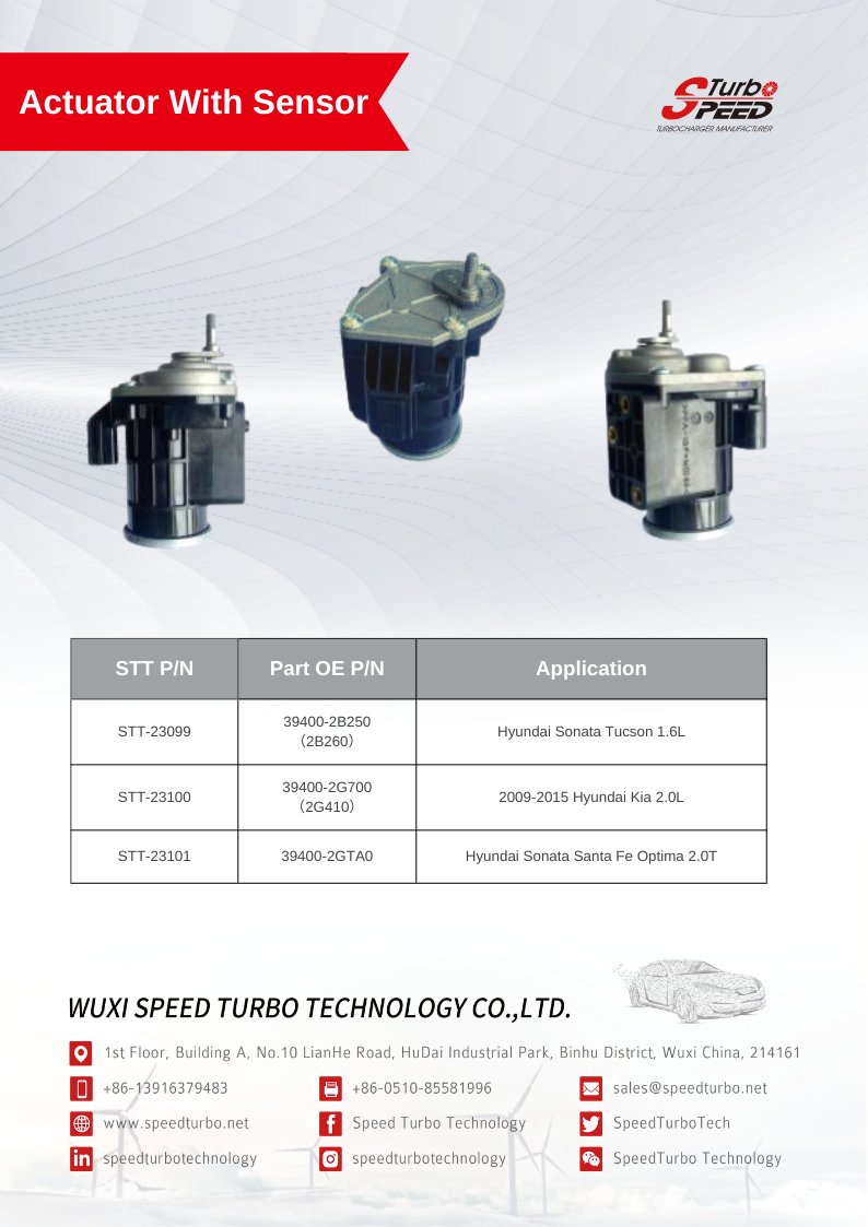 SpeedTurboTech's tweet photo. New products:Actuator With Sensor
More details please check https://t.co/rLEnCwD6oS
#ActuatorWithSensor
#turbo #turbocharger https://t.co/agRx5P01iL