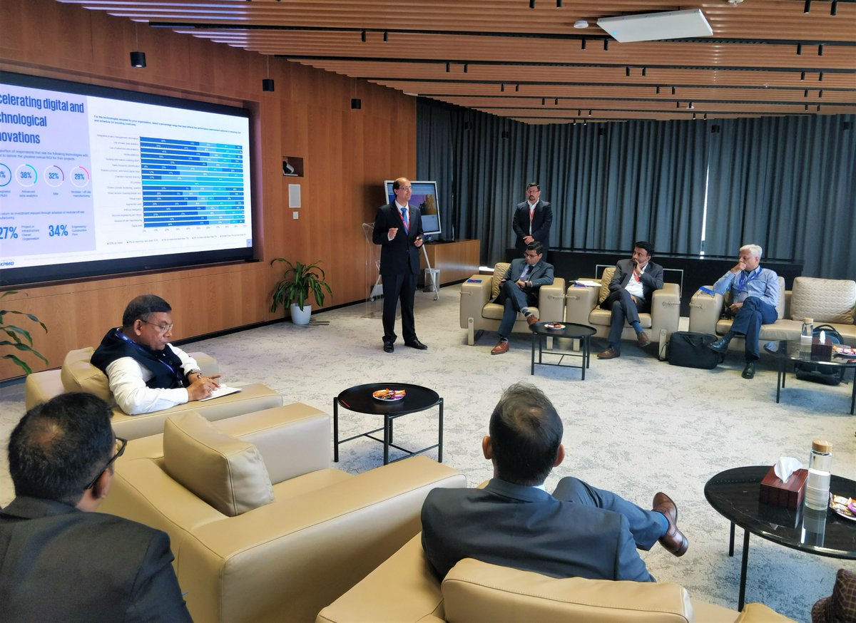 KPMGIndia's tweet image. #India #projectdelivery will benefit significantly by imbibing #ESG and #digital levers. Respondents of the #KPMG Global #Construction 2023 – India edition have reported significant #RoI with #PMIS, #BIM, #advanceddataanalytics and #modularconstruction: @Suneelvora, @KPMGIndia.