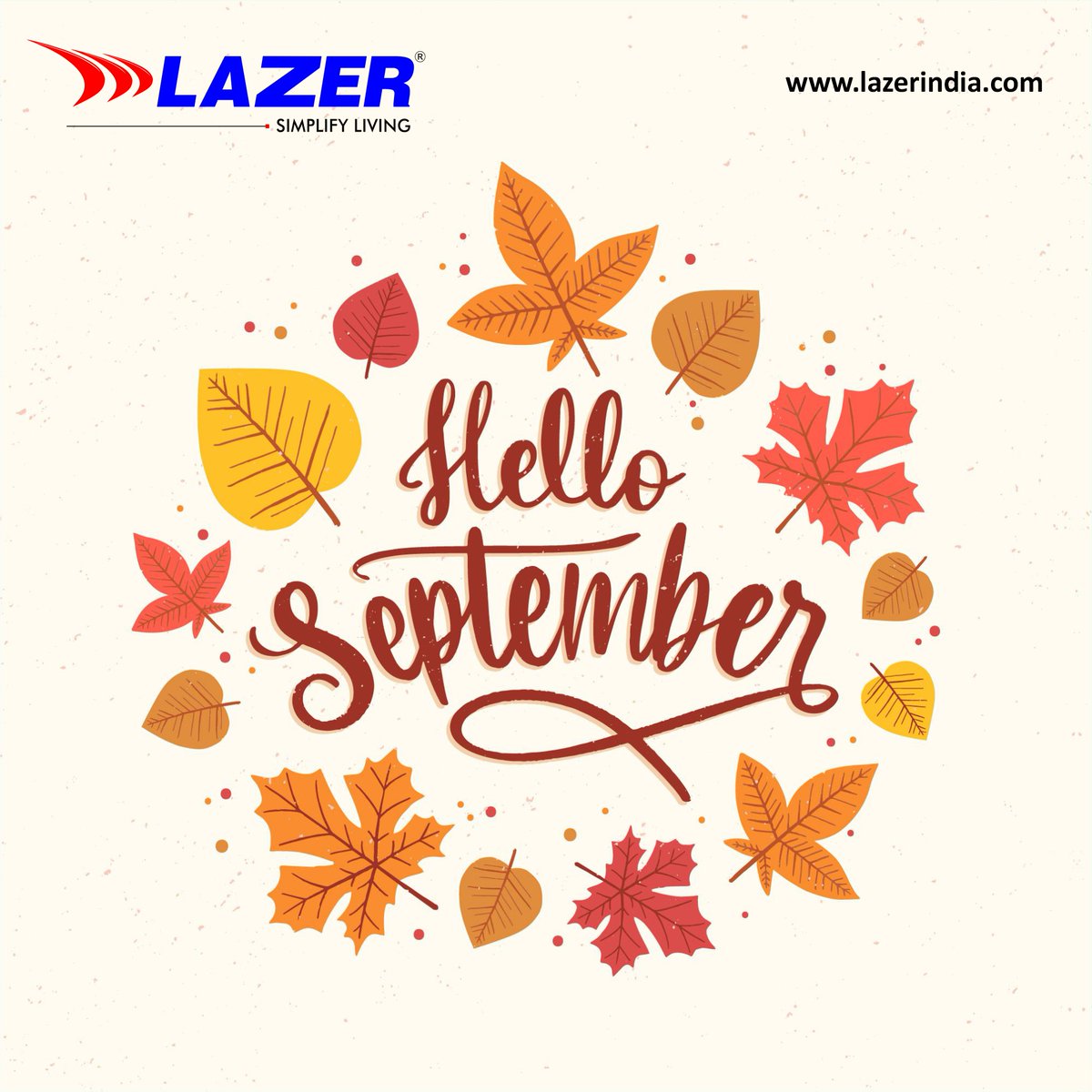 Hello September! Say goodbye to chaos and hello to seamless living with Lazer India appliances.🍂🏡

#lazerindia #lazer #waterheater
#Homeappliances  #bathroomappliances #kitchenappliances #simplifyliving #ceilingfans #irons #HelloSeptember  #September2023 #G20Summit2023
