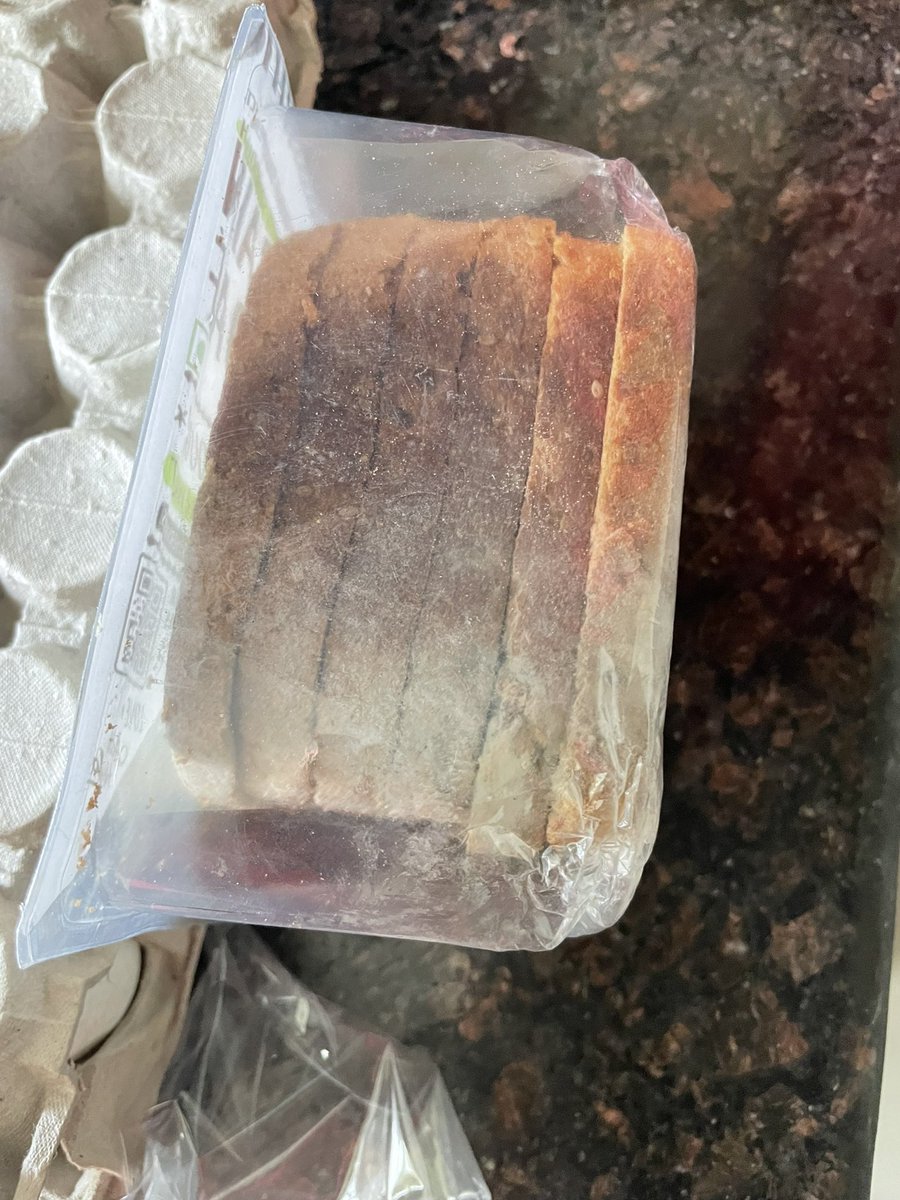 screwdev's tweet photo. @letsblinkit  what a joke. I ordered bread and eggs and they delivered expired bread . All eggs were broken they send replacement and now they delivered expired product again. Bullshit services they are not giving any option to put my question . Refund my money https://t.co/mXo6NP0Npw
