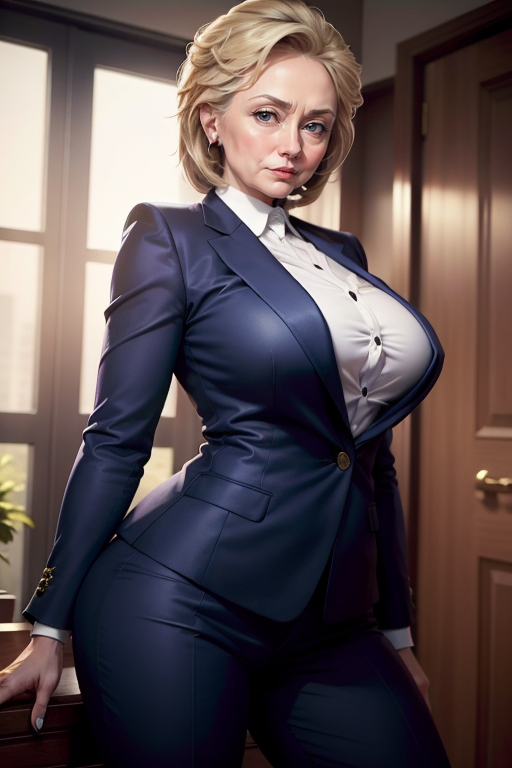 EvilHotties's tweet photo. NOW does she have your vote? 😏

#HillaryClinton #aigirls #ai #stablediffusion https://t.co/wUzRvd724p