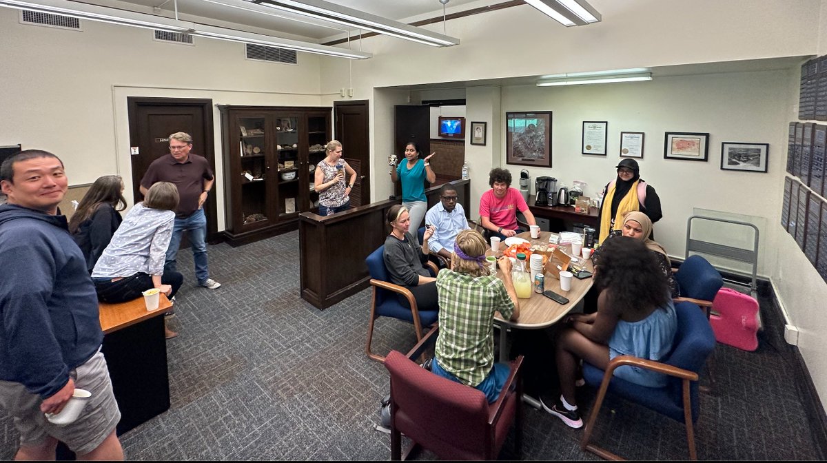 Very happy to see some new grad student faces as well as familiar ones at our welcome coffee hour this week!