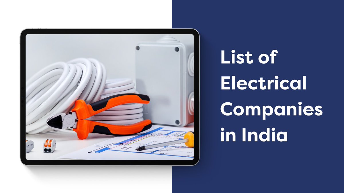 kompass_in's tweet image. List of Electrical Companies in India:

1. L&amp;amp;T Electrical &amp;amp; Automation
2. Havells India
3. Crompton Greaves Consumer Electricals
4. Schneider Electric
5. ABB India

bit.ly/3sCtDi1

#ElectricalCompanies #ElectricalEquipment #TopCompanies #Kompass #India #B2B #Networking