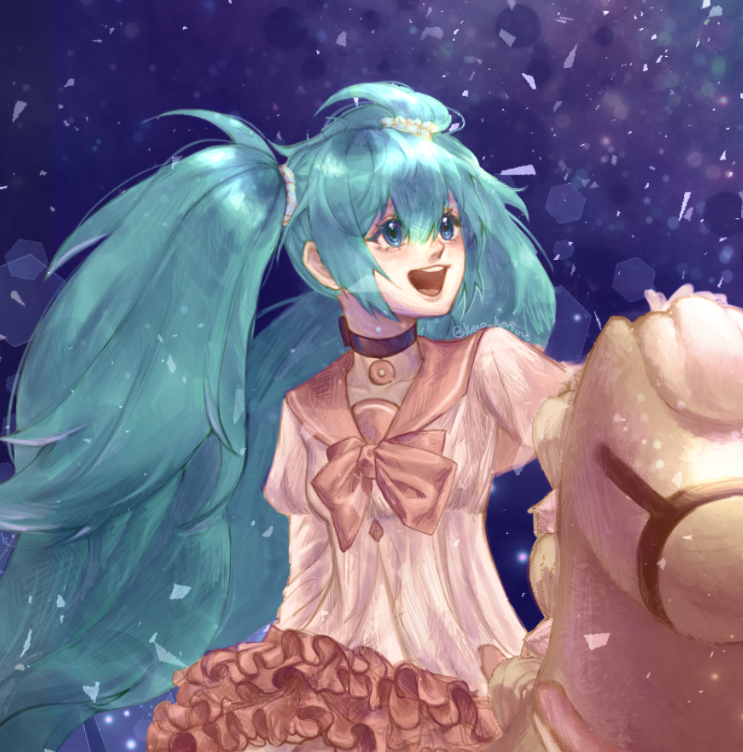 kaoyang_'s tweet photo. its her sweet 16 <33333 
#hatsunemiku16th https://t.co/CmETaTEGsl
