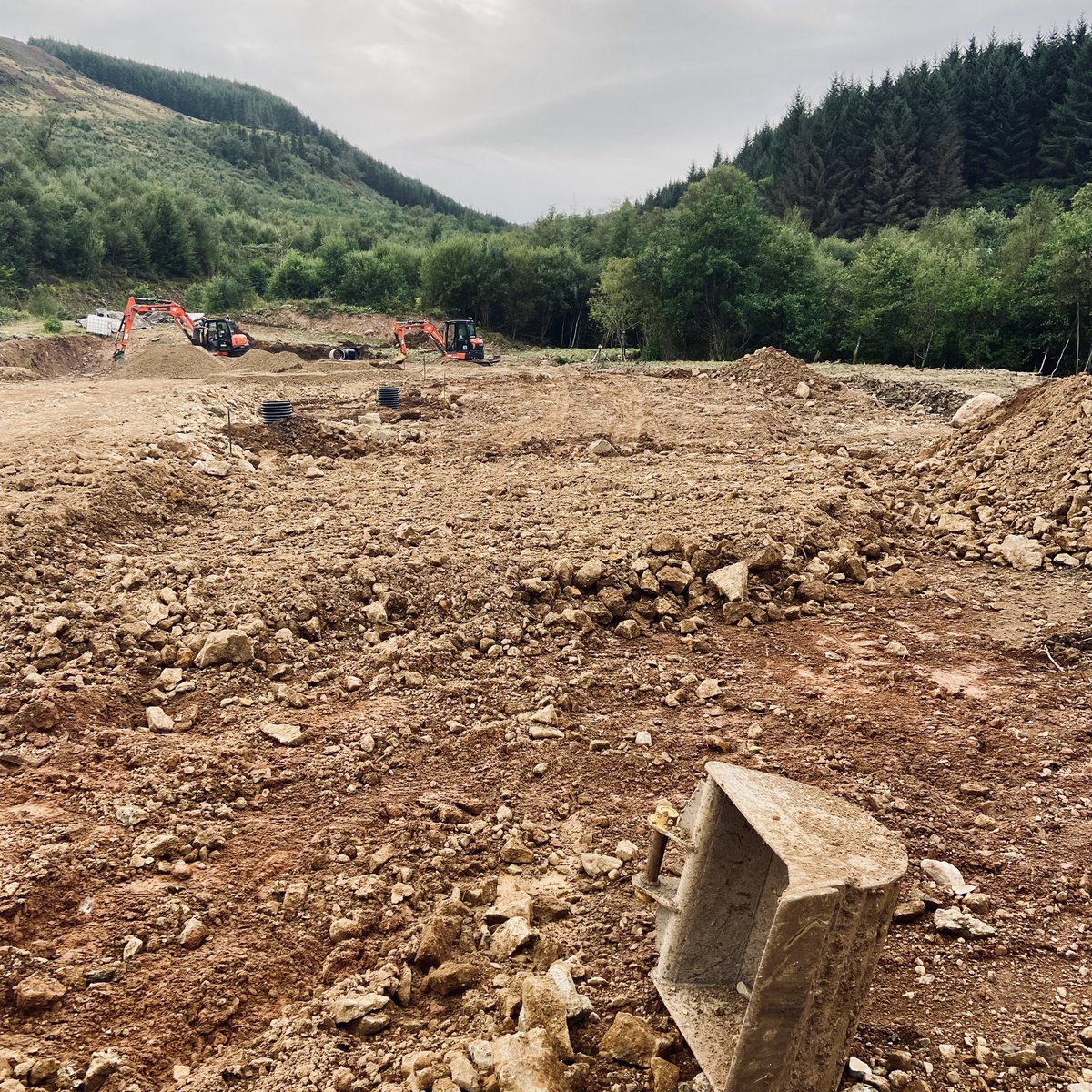 Velosolutions breaking ground on Arran. This floodlit, asphalt pump track is going to be the focal point of our cycling facility. Hoping to be finished and fully open by the end of 2023.