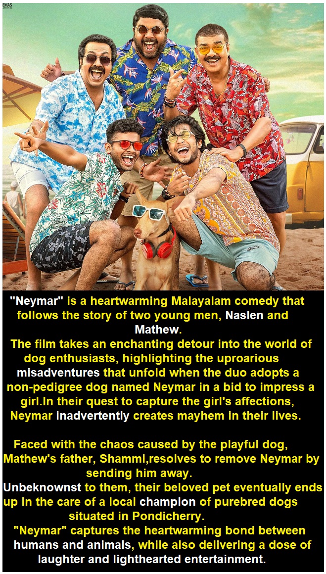 #NEYMAR Review
Rating-3.5/5
#mathewthomas#NEYMAR Review
Rating-3.5/5
A Feel Good Movie-Strictly For Pet Lovers only

#MathewThomas
#Naslen
#Vijayaraghavan
#JohnyAntony
#ShammiThilakan