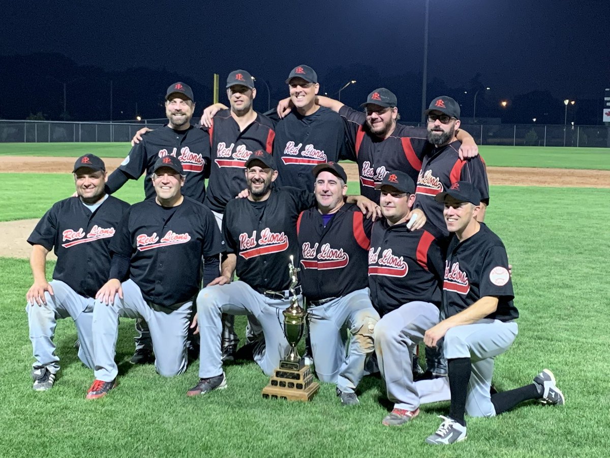 Redlion44's tweet image. We are the Champions!  Great season with my brothers.   So proud of the boys.  Beat the best arm in the league final tonight!!!  #redlions