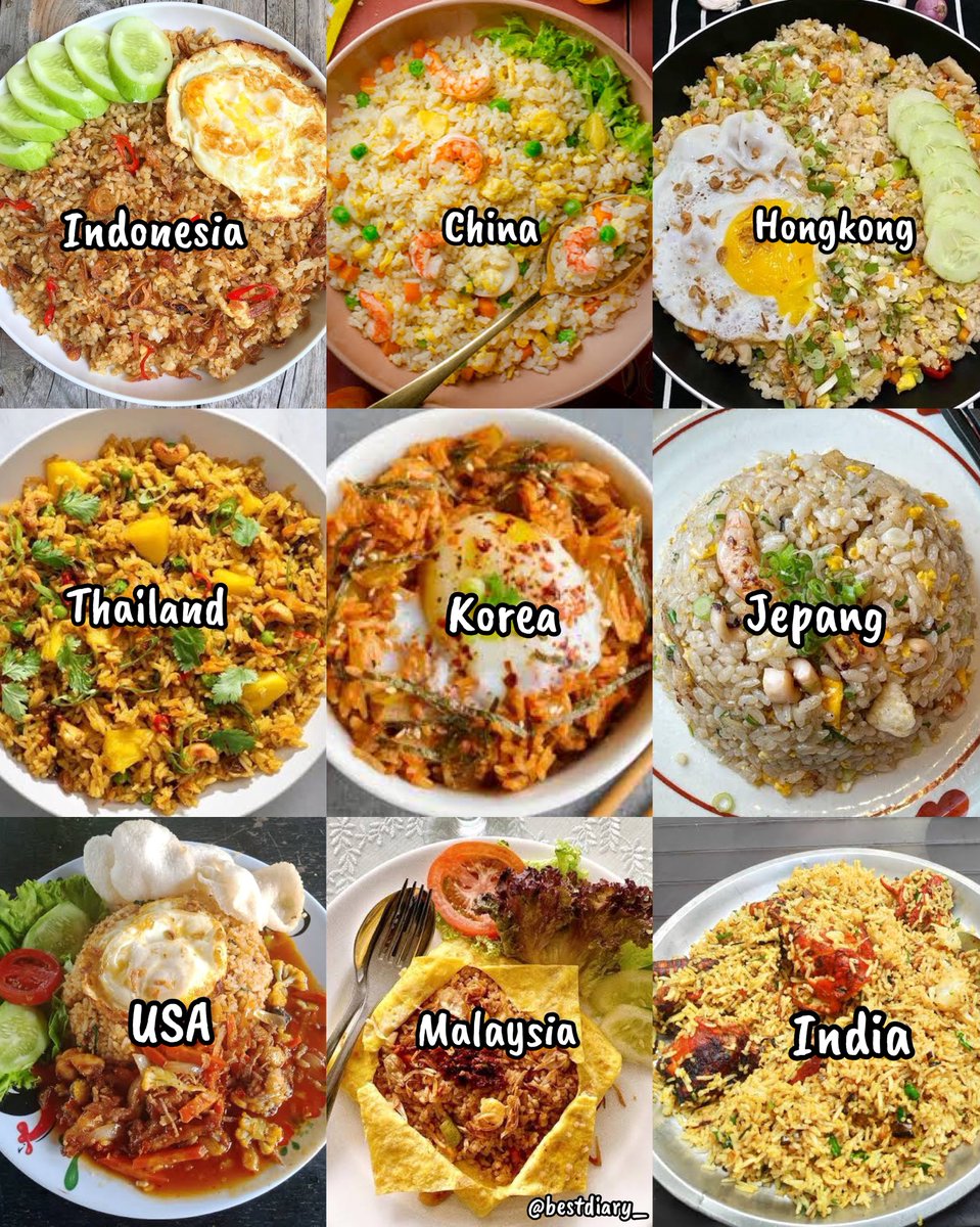 𓊔 Recook resep nasi goreng simpel berbagai negara  𓊔

𖥦 a thread 𖥦