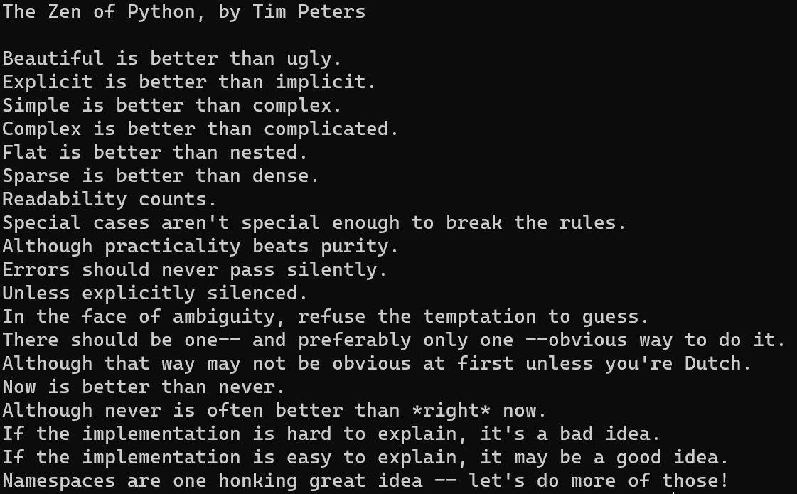 jNog__'s tweet image. El Zen de python
#PythonZen #Python 🐍