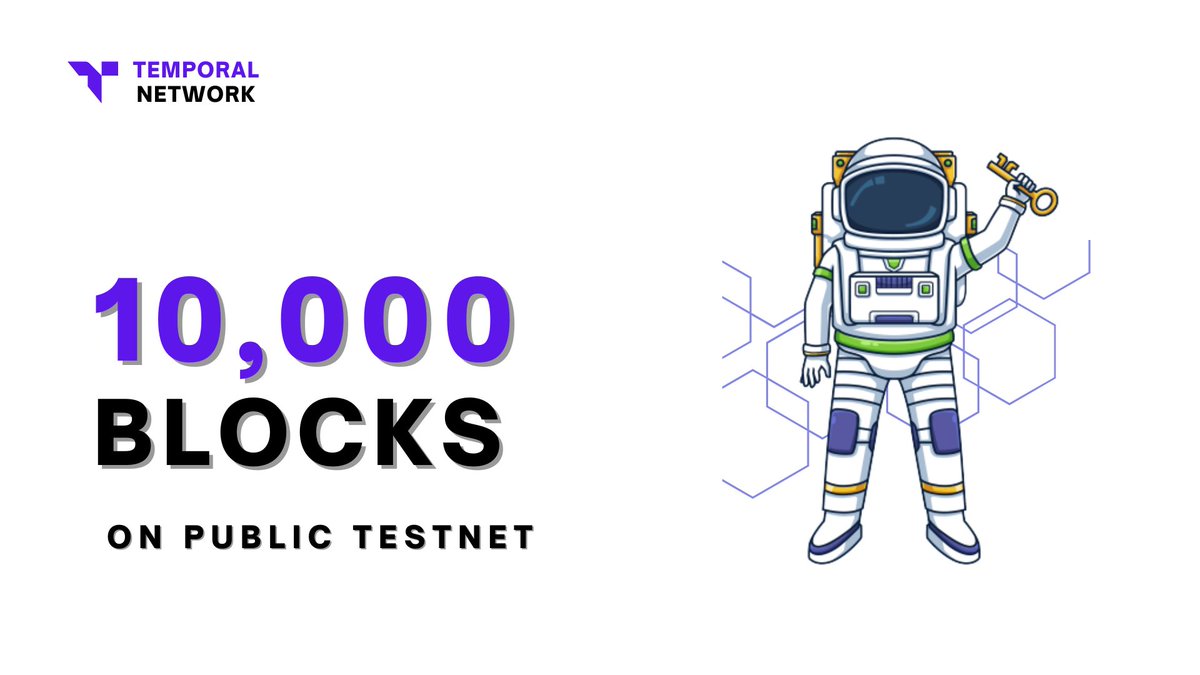 Temporal_Zone's tweet photo. We just hit our first 10,000 blocks!

Catch all the testnet action here ⬇

https://t.co/IRdwWjgcex

https://t.co/gaDhhMR60V https://t.co/I37yk7XzIl