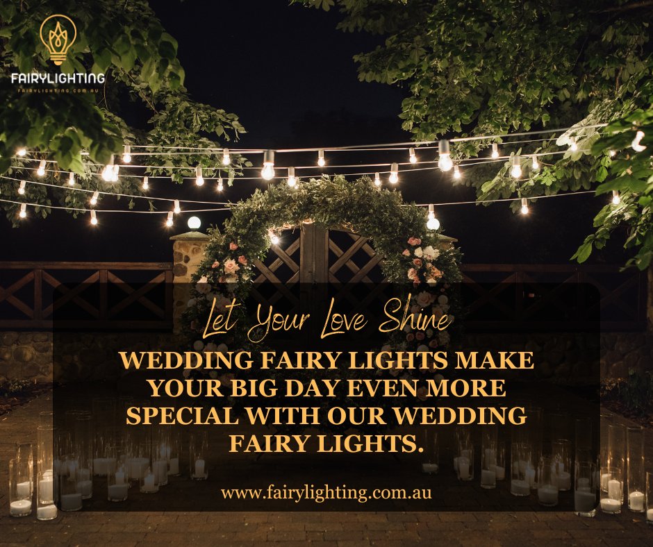 Get ready to create a magical ambiance on your special day with our stunning wedding fairy lights. Turn your wedding dreams into a reality. 💍✨  #LetYourLoveShine #WeddingFairyLights #MagicalWedding #DreamWedding #WeddingAmbiance #WeddingDecor #FairyLightLove #WeddingDreams