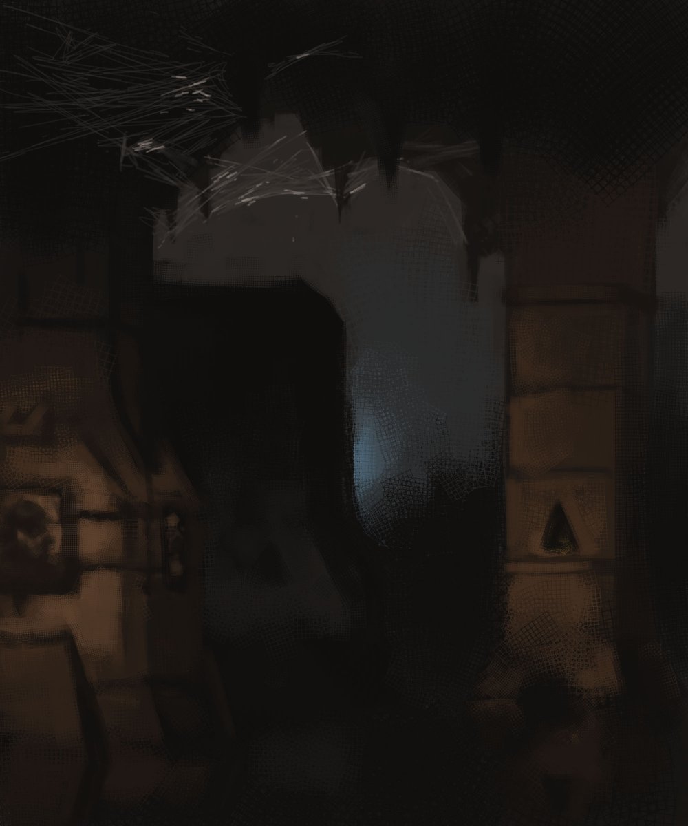 Hamsta180's tweet photo. SPIT01092023: Dwarven Stonework #art #DigitalArt #DigitalPainting #Photoshop #Sketch #SpeedPaint #SpitPaint #Fantasy #Environment #Interior #Cavern https://t.co/pqRHC9VMxp